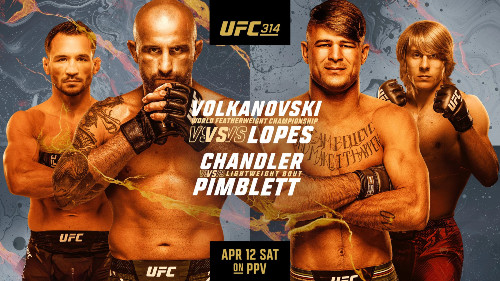 UFC 314 Volkanovski vs Lopes live results